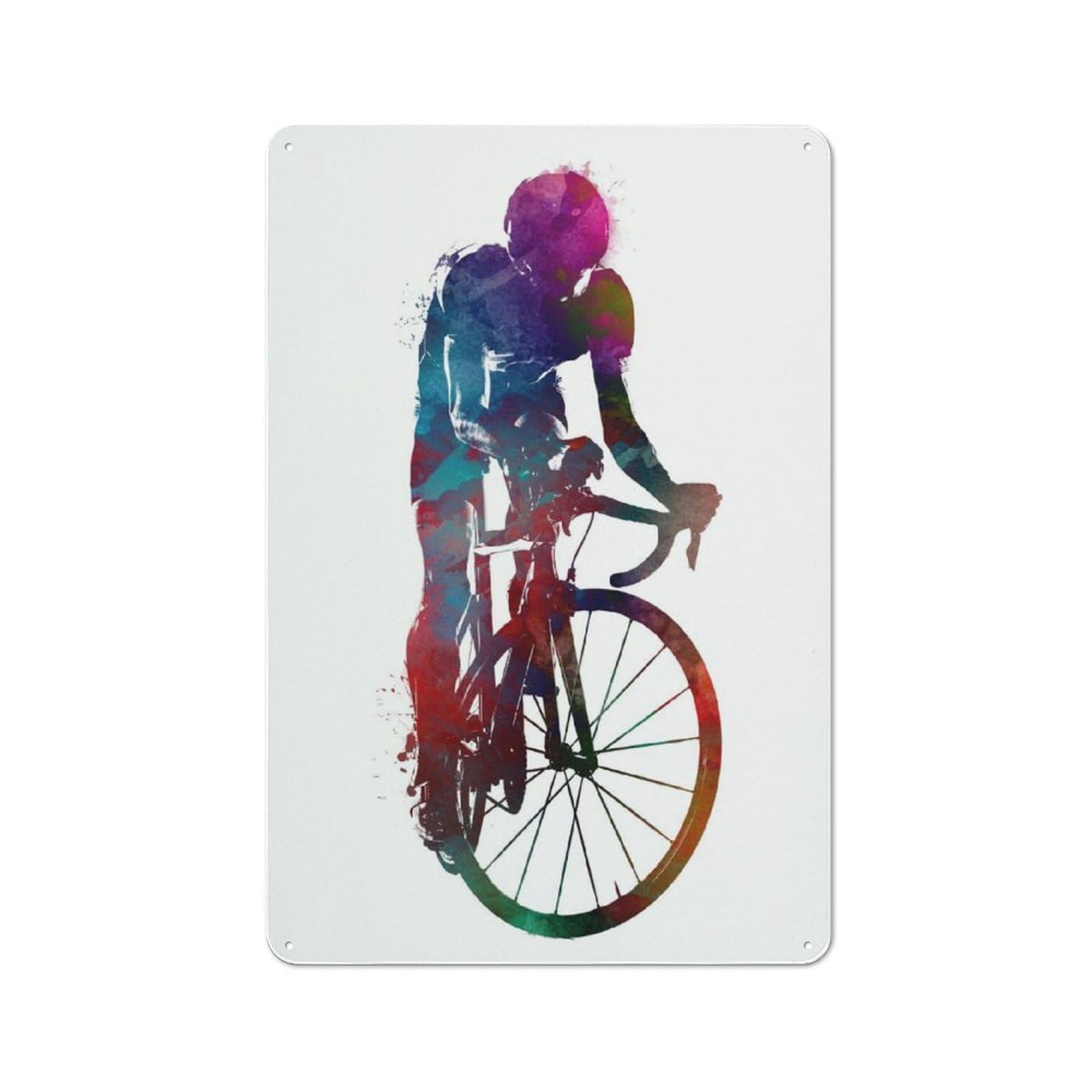 Junmoney Cycling Cycling Sport For Lounge Or Reading Corner, Rustic Tin Sign 30X20cm, For Home Interiors, Feature Walls And Decorative Displays