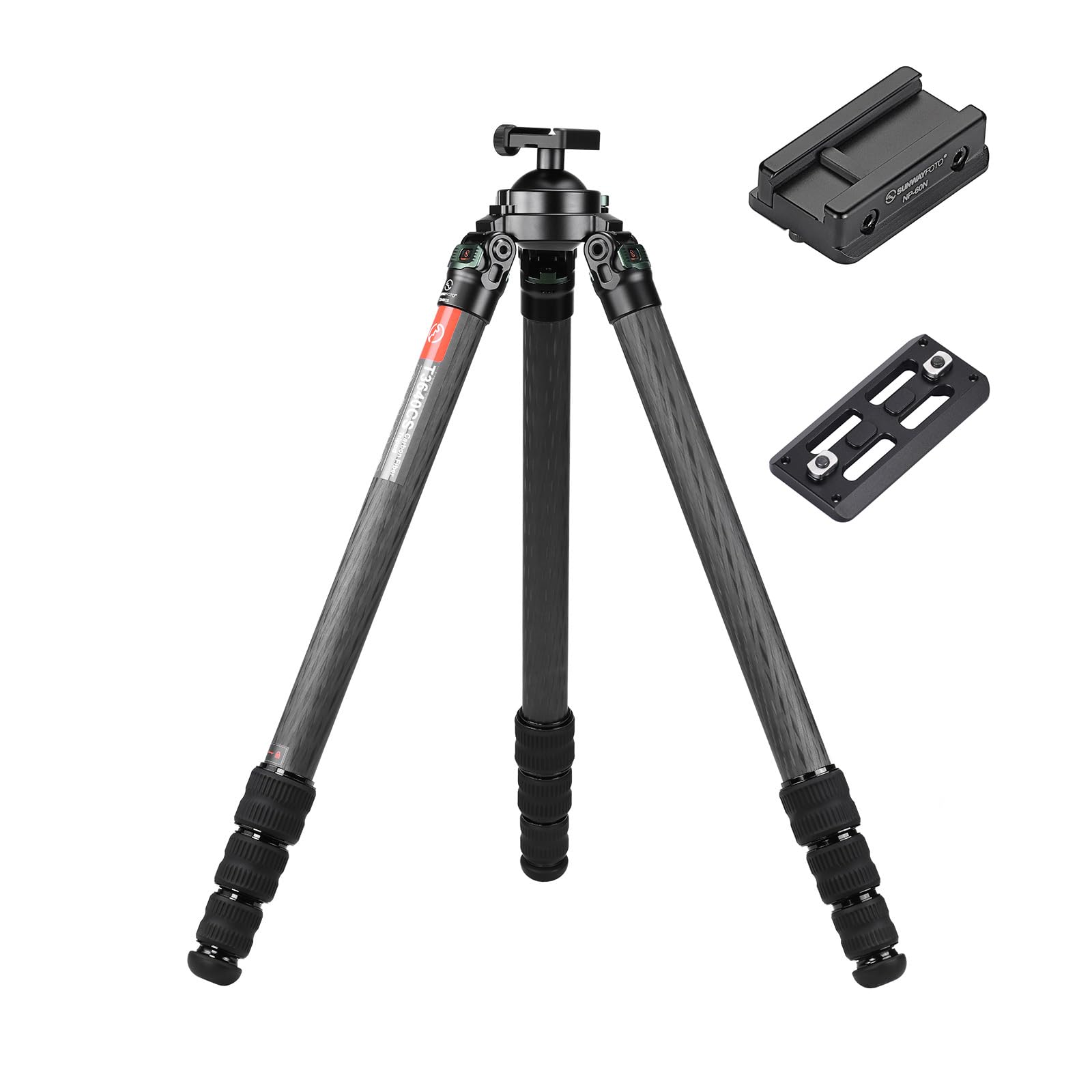 SUNWYAFOTO T3640CS Trépied de chasse, Accessoire Chasse pour Fusil de Tir en Fibre de Carbone