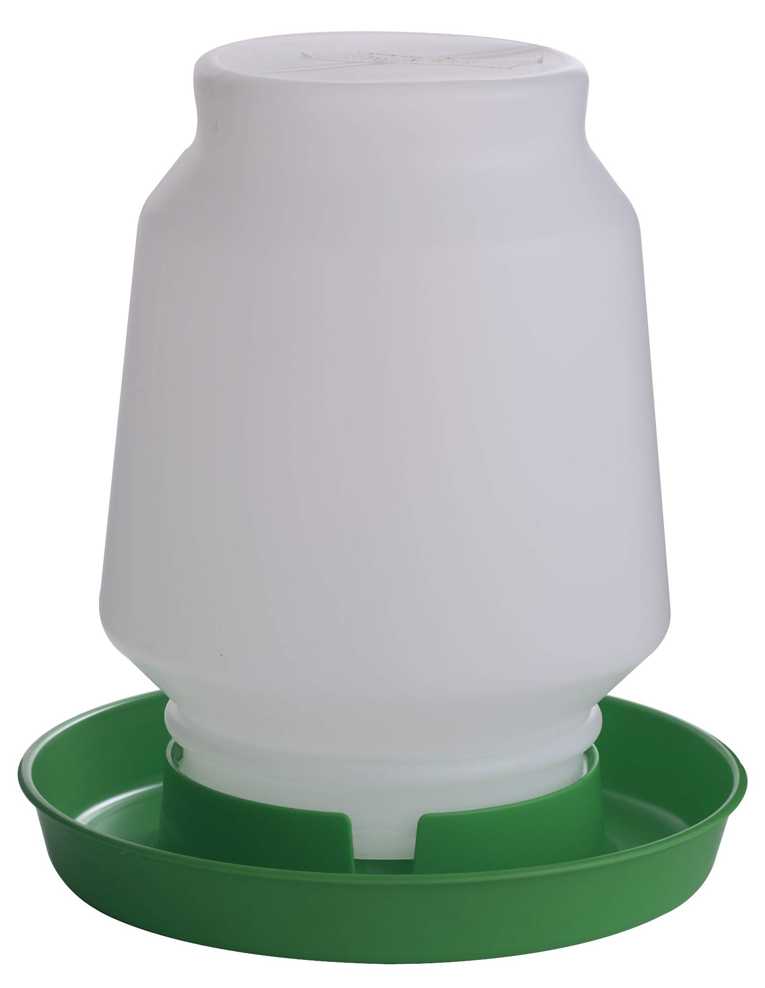 Abreuvoir volaille plastique 1 gallon récipient eau gravité vert