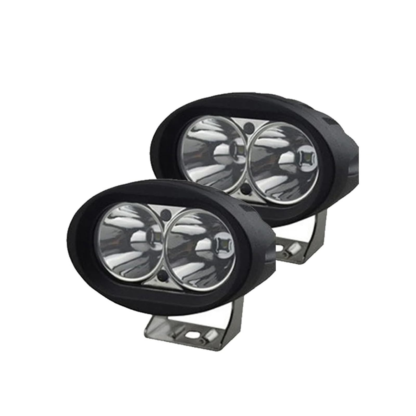 Faro Antiniebla LED Para Bicicleta Eléctrica Delantero Motocicleta Trabajo Coche Camión Para Tractor Para Remolque Para SUV Para ATV Todoterreno Luces Antiniebla Luz Niebla(White-2pcs)