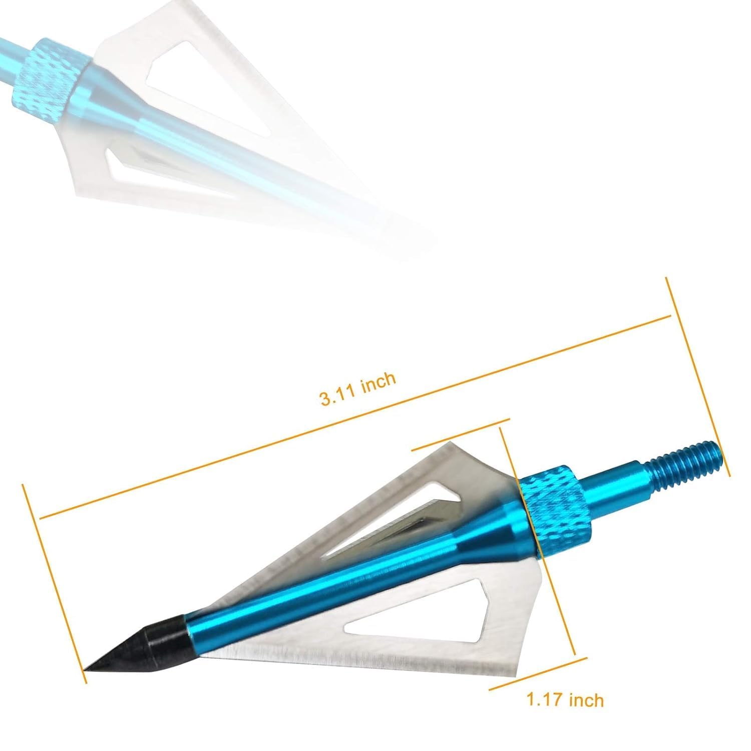 Futaba Archery Archery Broadheads Points 100 Grain - Blue 2
