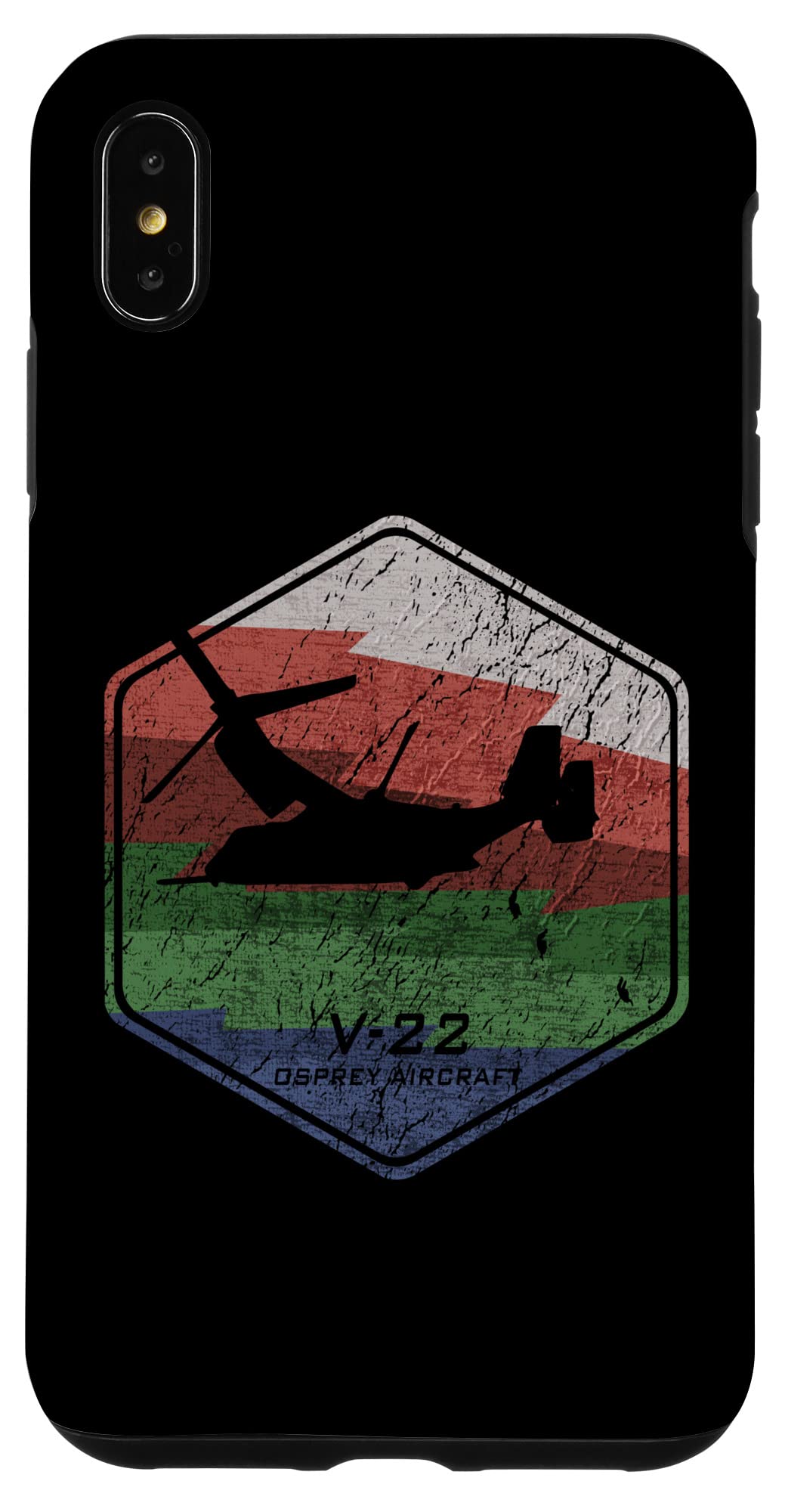 iPhone XS Max V-22 Osprey Aircraft US Military Helicopter Case