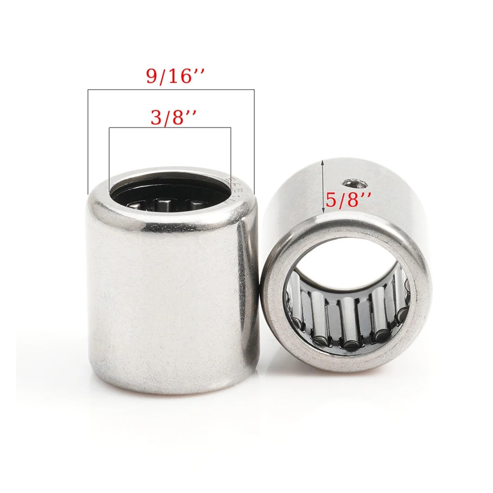 (5 piezas) Rodamiento de agujas copa estampada SCE610 9,525 x 14,28 15,88 mm