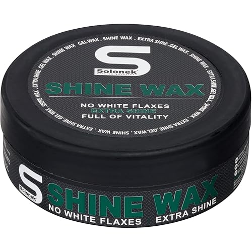Solonek Productos de peinado de cera para el cabello cera dura de alta calidad para peinar el cabello brillo de larga duración y cera para el