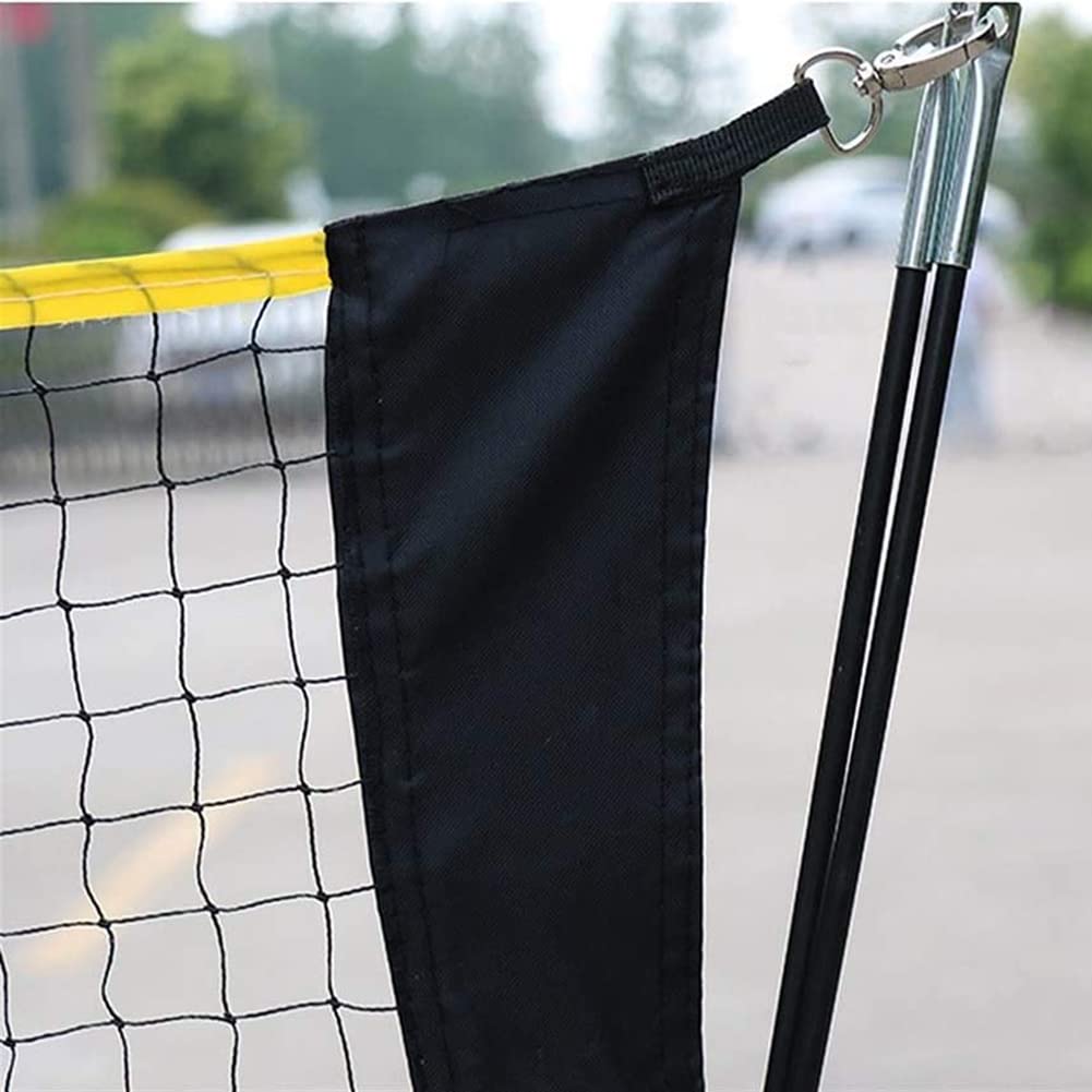 Składane zestawy do badmintona o długości 9,8 stopy Przenośna siatka do siatkówki, łatwa w montażu siatka do badmintona z torbą do przechowywania, do uprawiania sportów plażowych na świeżym powietrz