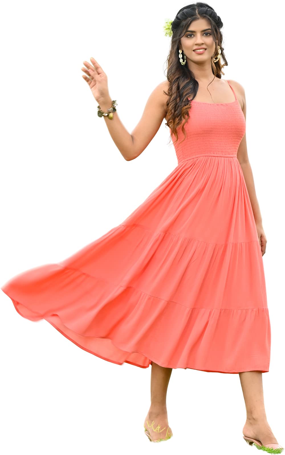 Zolo Label Anya Midi Cotton Dress