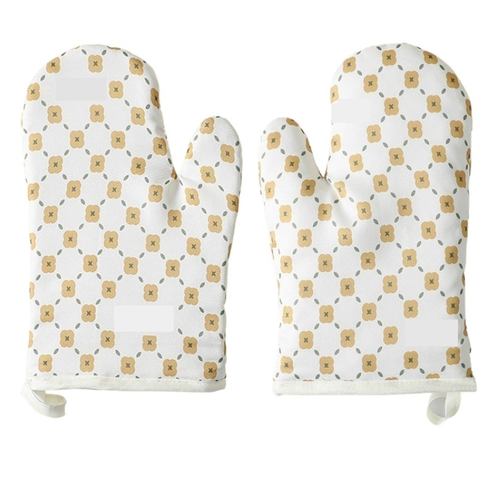 Oven Mitts 2pcs Insulated Silicone Oven Gloves for Baking, Kitchen, Microwave and Dessert Handling