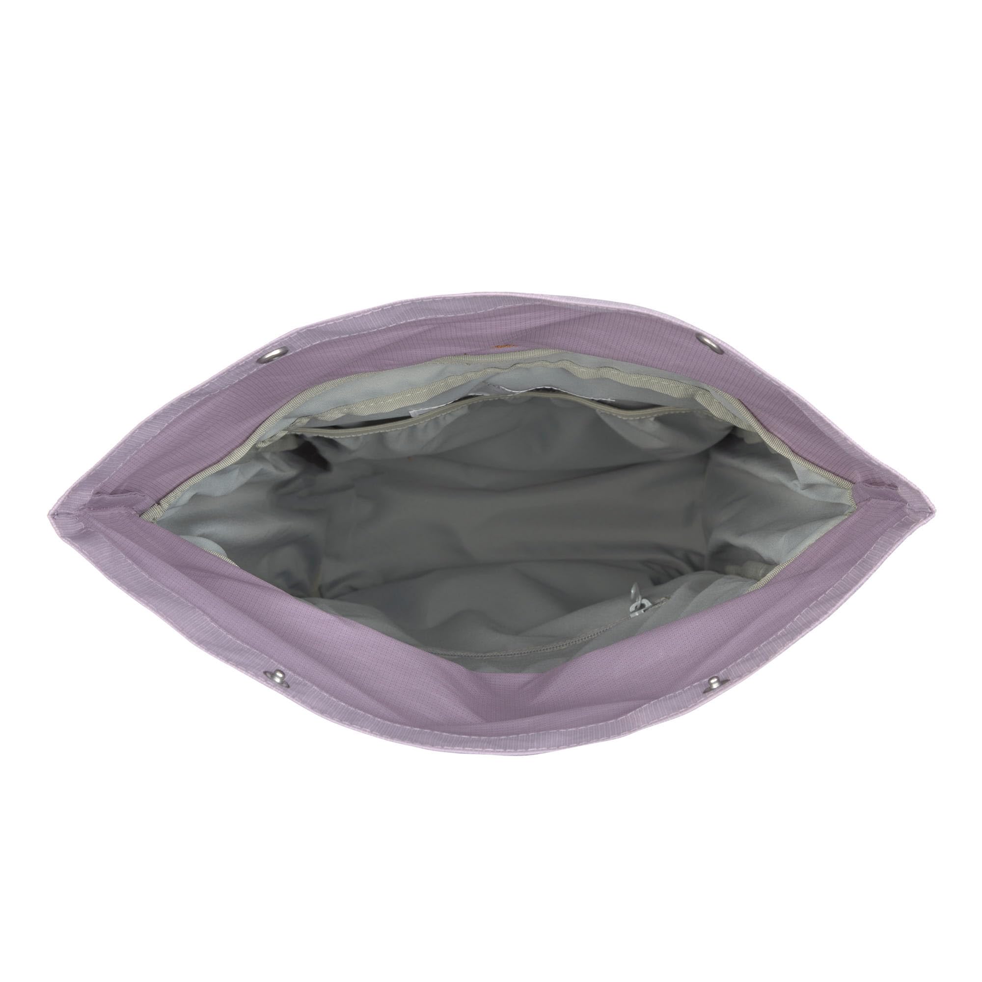 LÄSSIG Kinderrucksack Rolltop 12-15 Liter Medium Lilac wasserabweisend mit Brustgurt