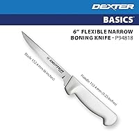 Vista 5 de Dexter-Russell P94818 Basics 31614 Cuchillo de deshuesar, hoja de acero de alto carbono de 152 mm, libre de manchas, flexible y estrecha, mango