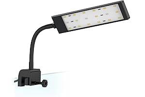 NICREW ClassicLED G2 Aquarium Light, Best Fish Tank Clip-On Light with Moonlight