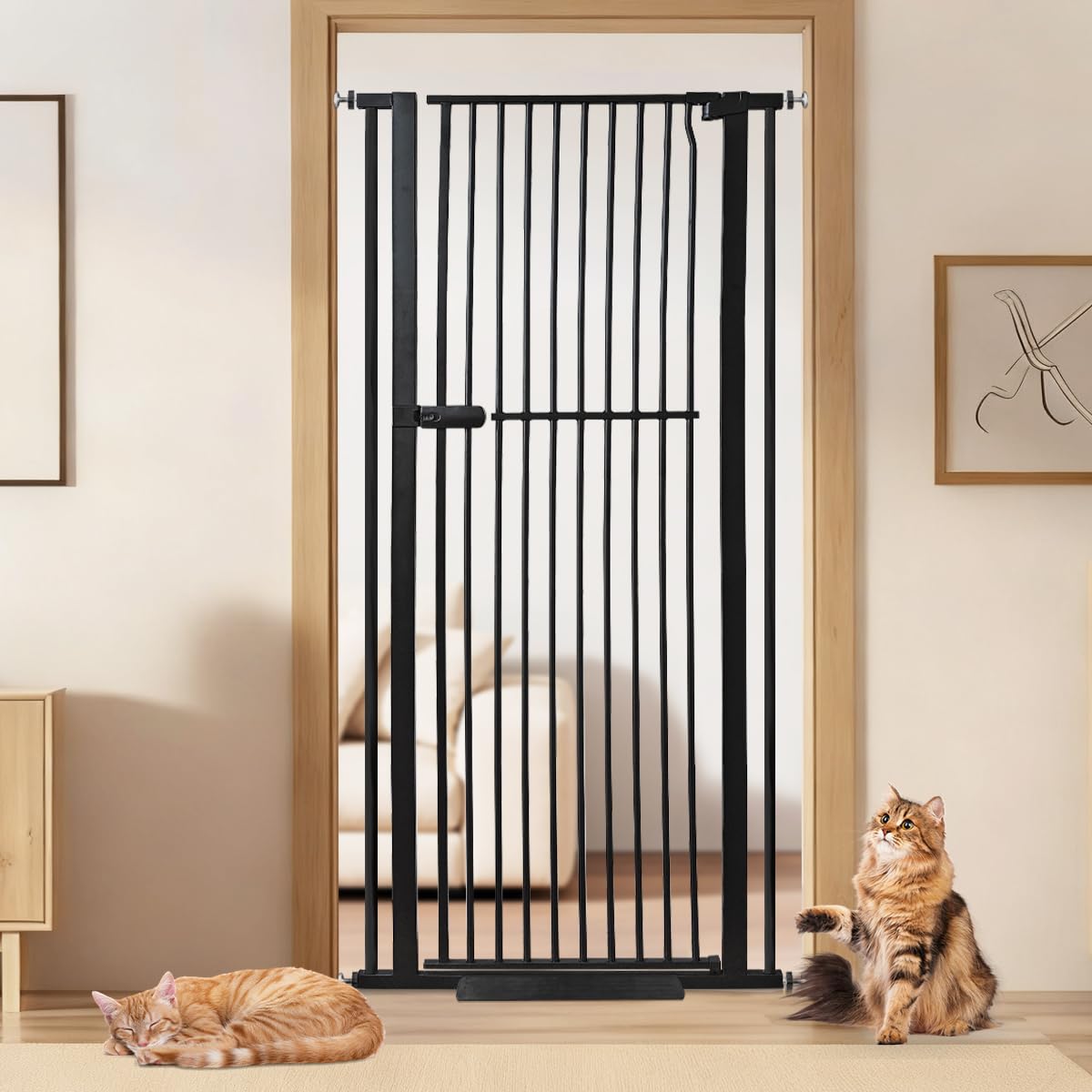 RAKU ペットゲート 猫 ハイタイプ 190cm 突っ張り式 Amazon.co.jp: RAKU ペットゲート 猫 高さ190cm ハイタイプ 突っ張り式
