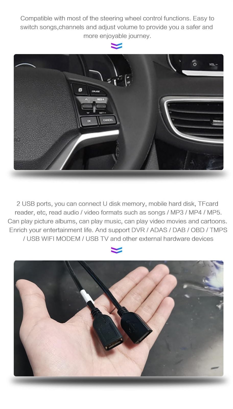 Radio samochodowe z systemem dla Android 9.0, Seat