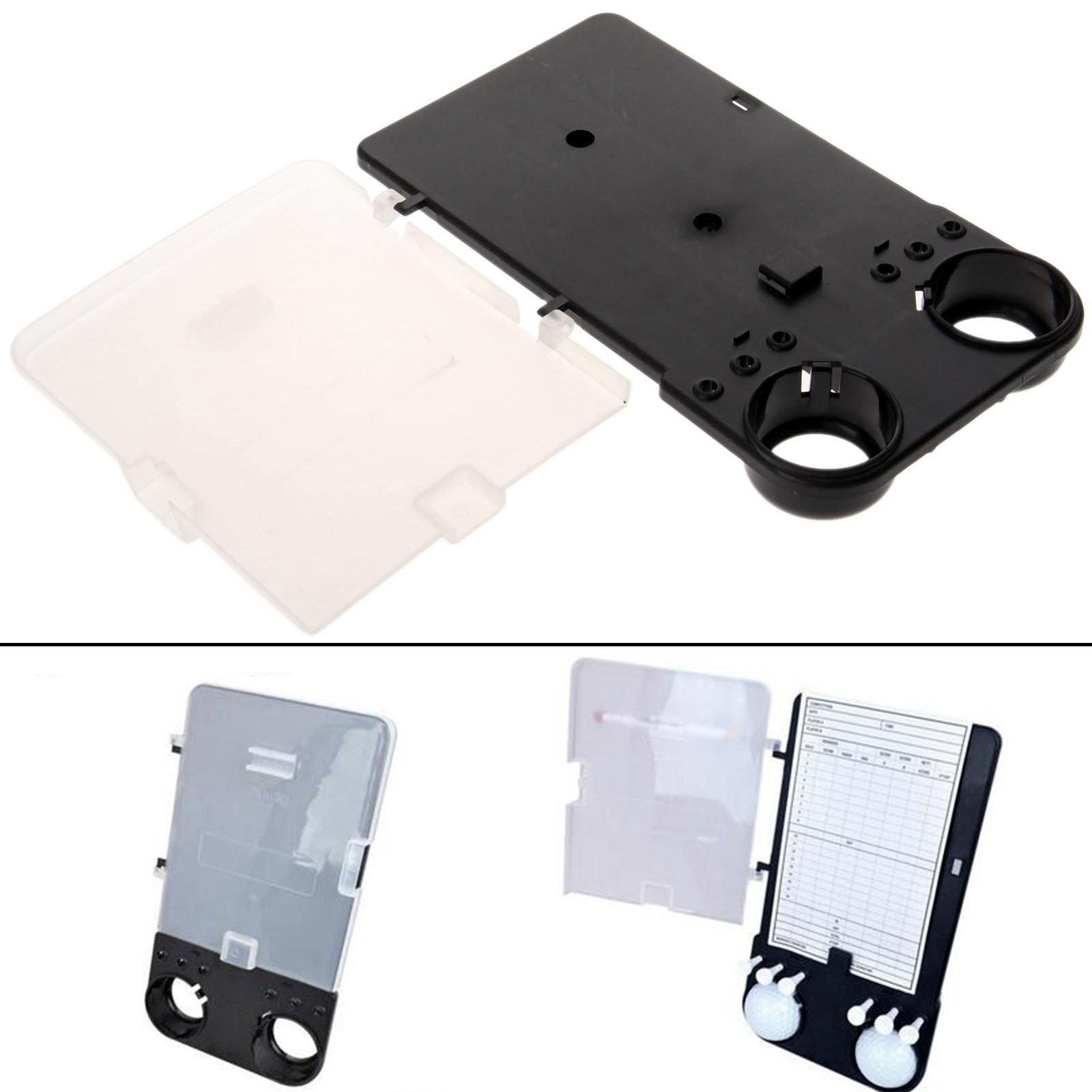 MUXSAM Kit di Supporto per Carte da Golf Supporto per segnapunti da Golf per Carrello da Golf con portamatite Golfers Premium Aiuto per l'allenamento Multifunzione Accessori da Golf