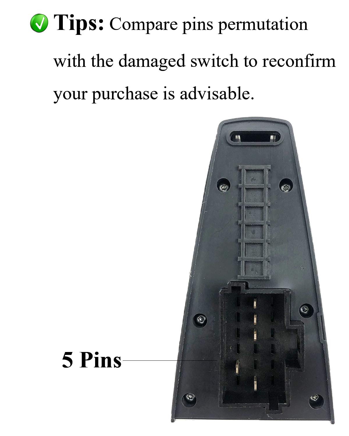 Windo　604590 Amazon.com: BOXI Front Left Driver Side Master Power Window
