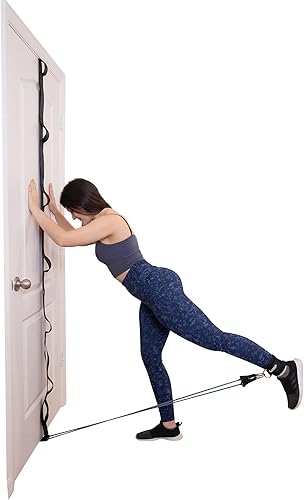 Miniatura 7 de Correa de anclaje para ejercicios de banda de resistencia, banda de gimnasio de puerta resistente, gimnasio multipunto de cuerpo completo, equipo de