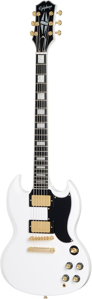 Epiphone Inspired by Gibson SG Custom, Alpine White with Bag Epiphone Inspired by Gibson SG Custom, Alpine White with Bag