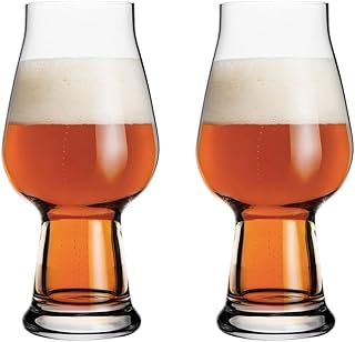 Luigi Bormioli PM985 Birrateque Pale Ale Glass 2-Pieces, 540 ml Capacity, Clear, (Pack of 1)