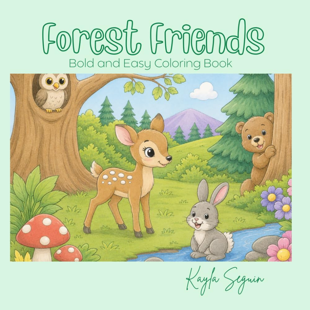 Forest Friends: Coloring book