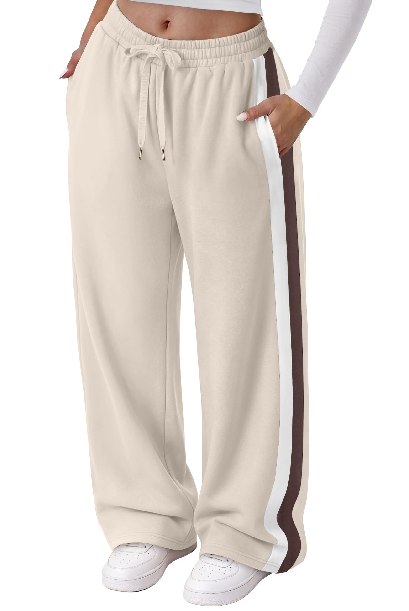 Sampeel Womens Sweatpants Fall Outfits Wide Leg Lounge Pants with Pockets
