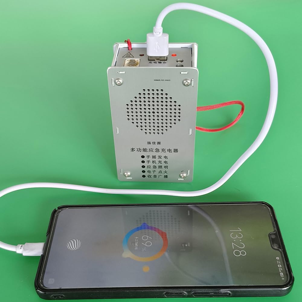 Handkurbel Dynamo Power Bank für mobiles Laden und Outdoor Camping, tragbares Batterieladegerät für Outdoor
