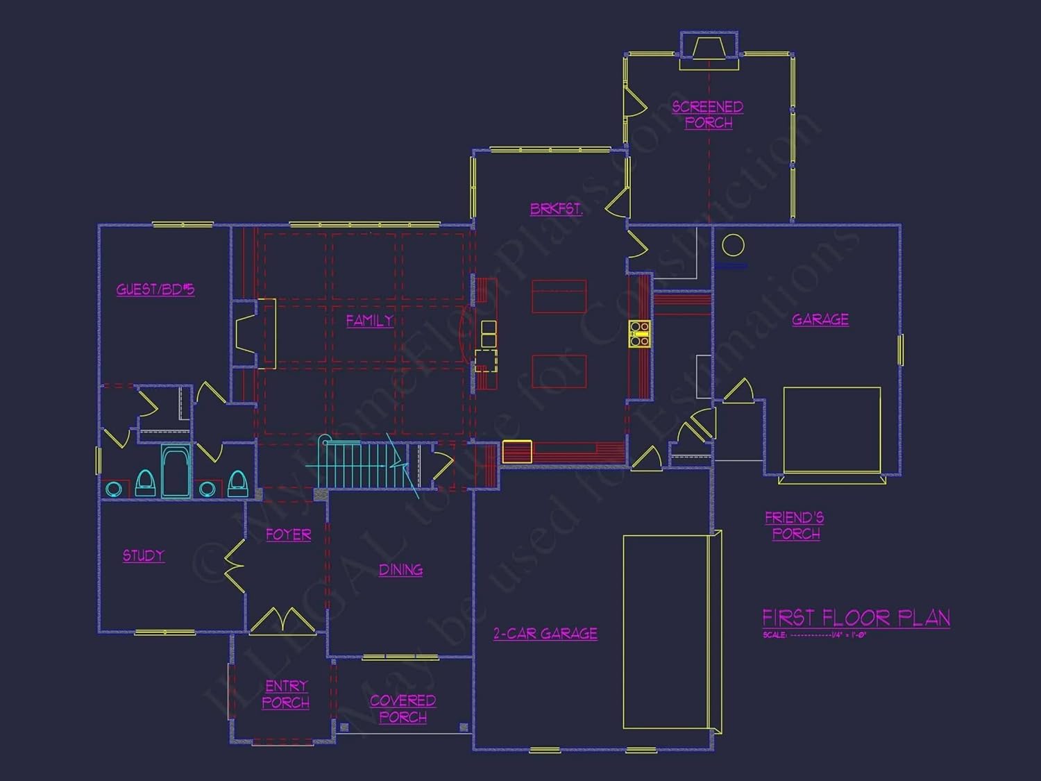 10-1528 House Plan - Spacious House Plan with Floor Plan, CAD, and Architecture Designs