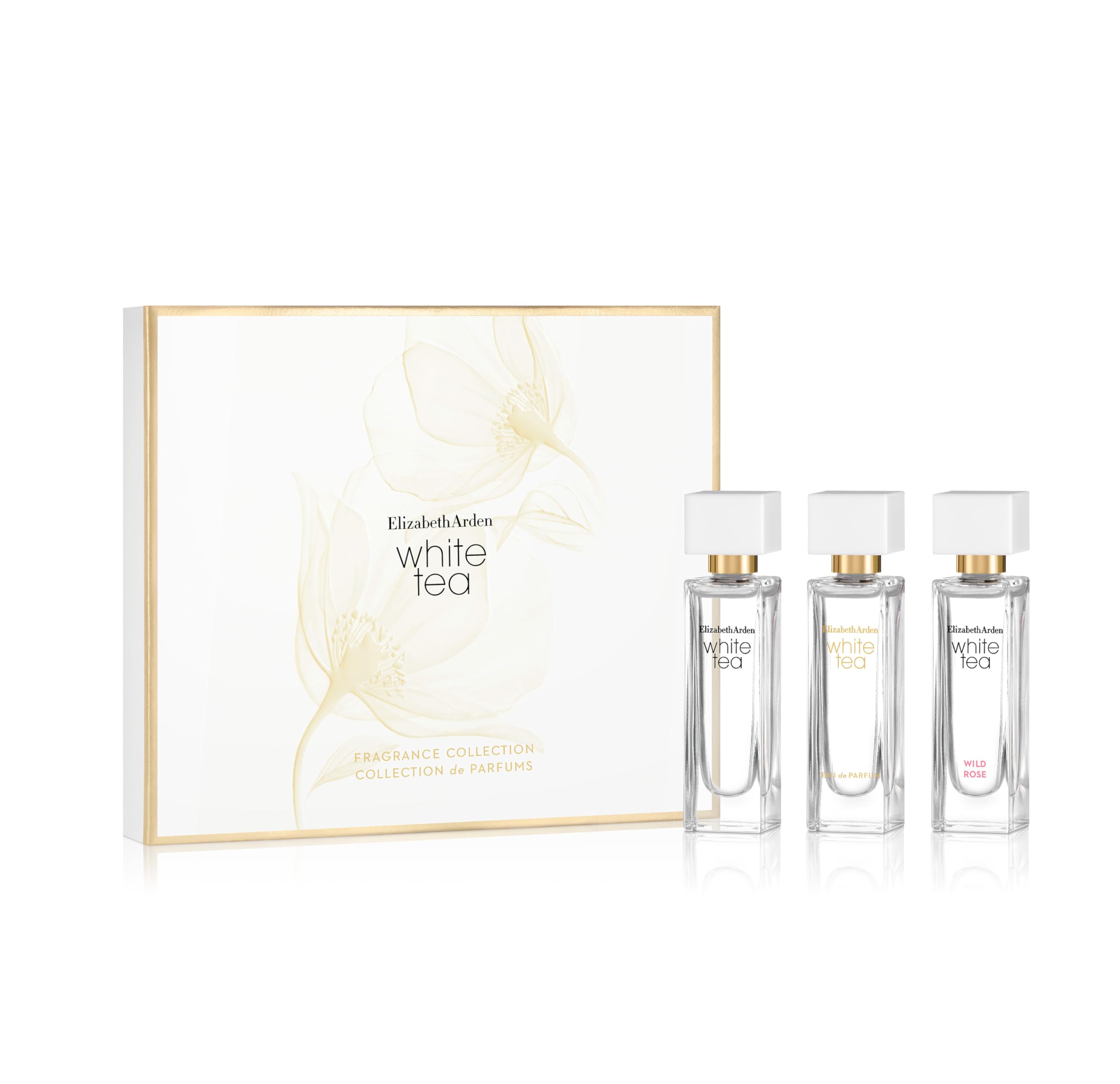 Elizabeth Arden WHITE TEA Collection Coffret (10ml x 3) 3-piece Gift Set, fragrance gifting for women
