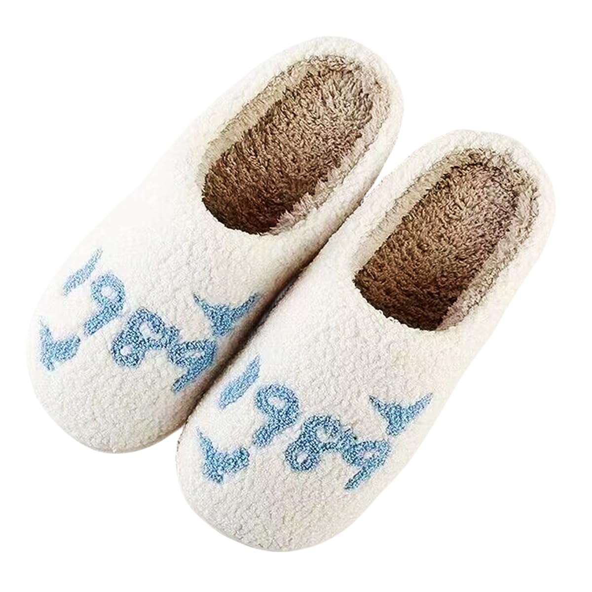 Cartoon Slippers For Womens Mens Cute Cozy Plush Warm Slip