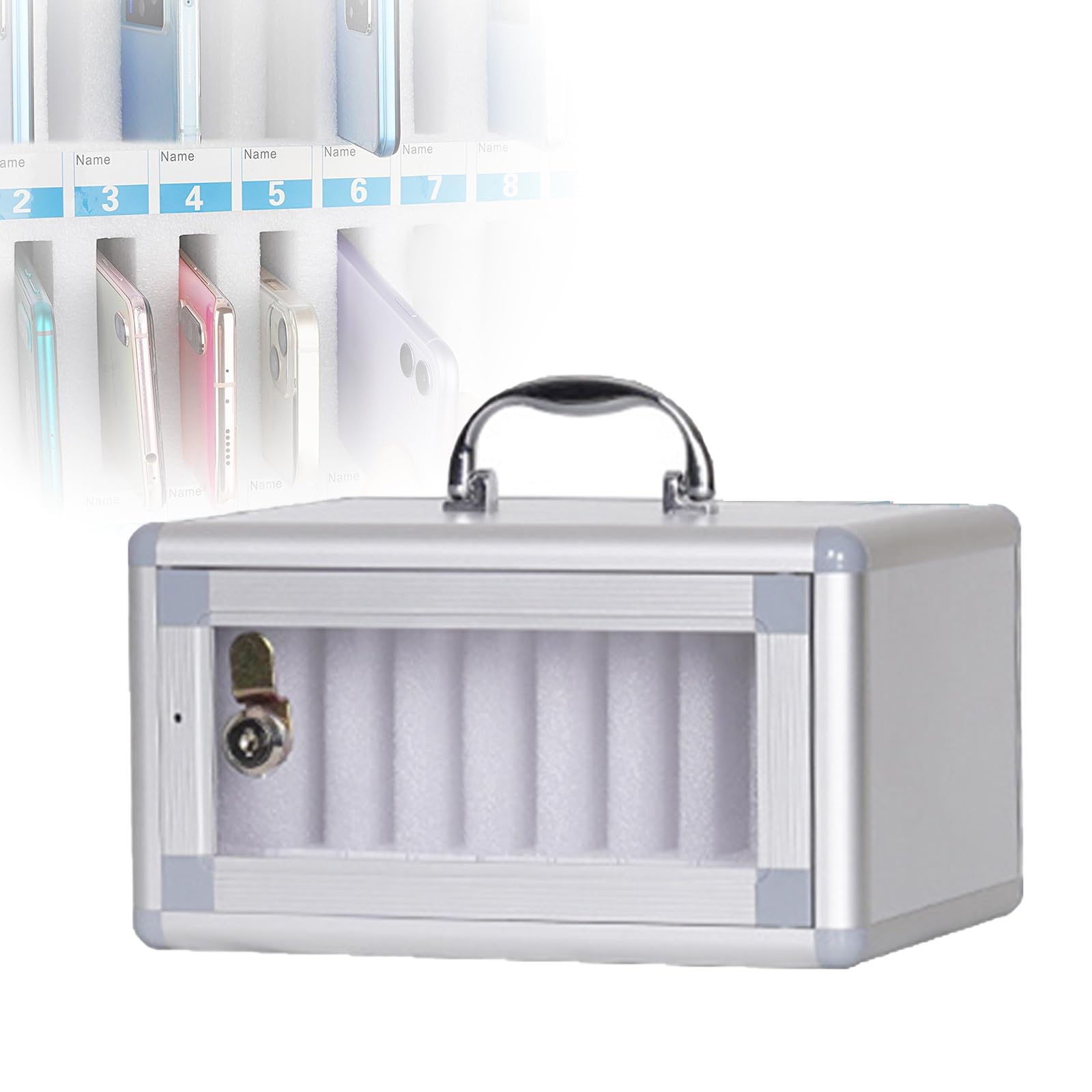 Casier de téléphone pour salle de classe et bureau sécurisé à 24 emplacements