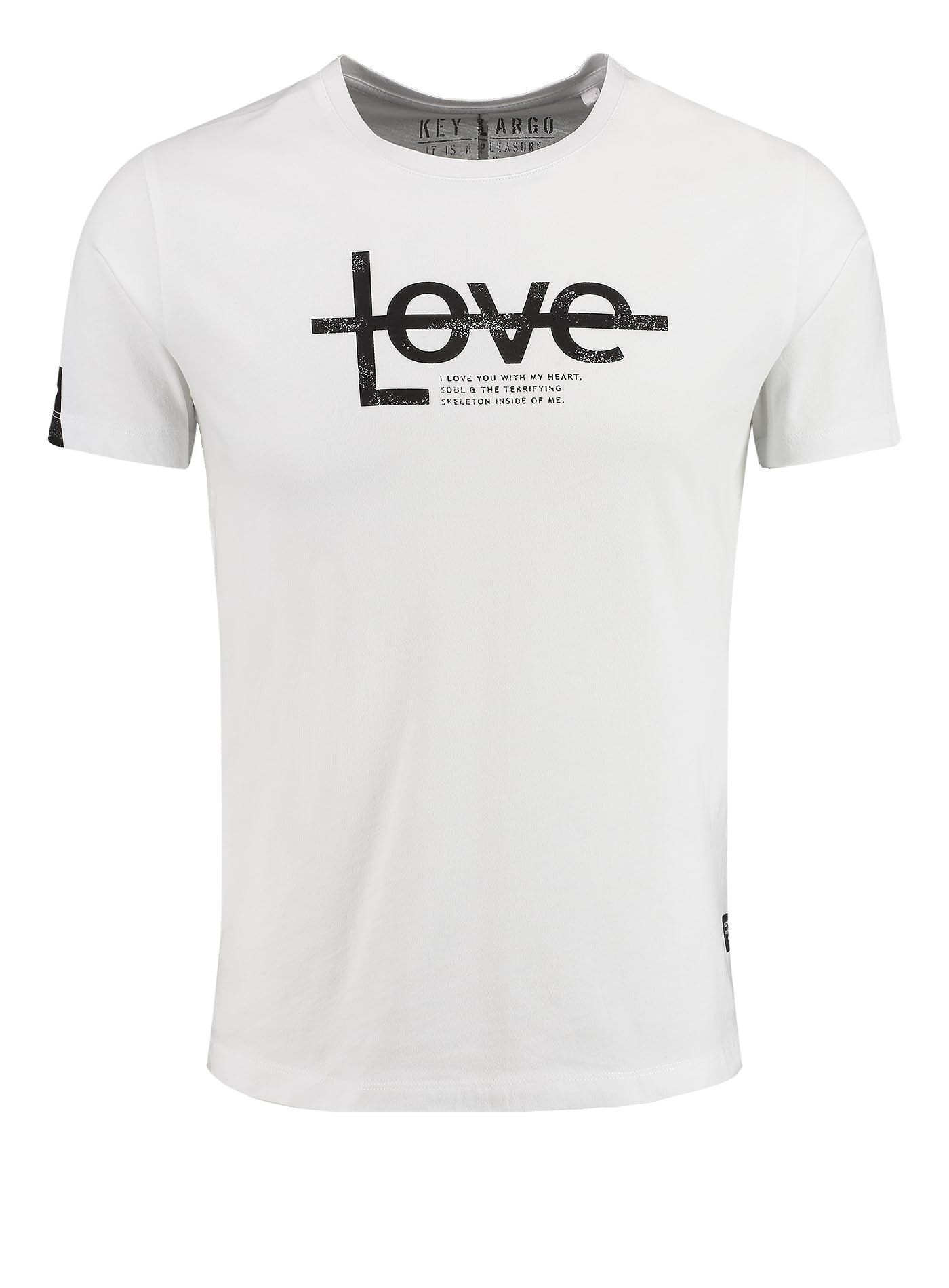 KEY LARGO Men's Love You Round T-Shirt