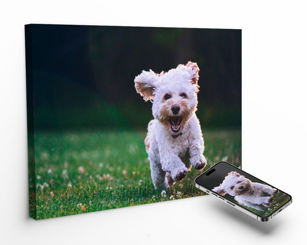 Lienzo Personalizado con Foto 70x100 cm - Cuadro Personalizable para Regalo de Cumpleaños, Bodas, San Valentín o Día de la Madre - 20 Tamaños - Hecho en España