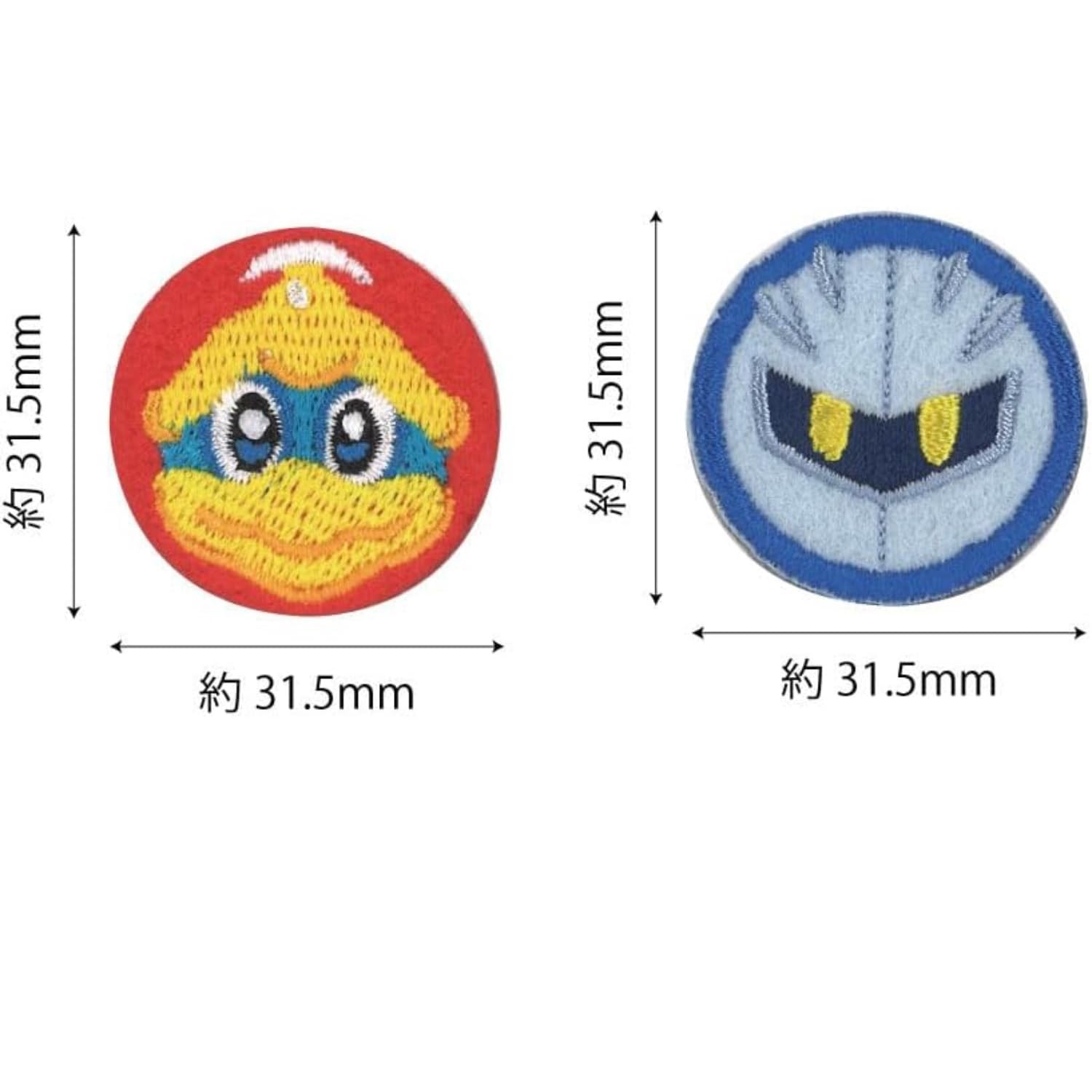 平成レトロ　星のカービィ　子供用毛布　フーム　ブン　デデデ大王　メタナイト 任天堂 【星のカービィ】アイコン 2個付きワッペン デデデ大王