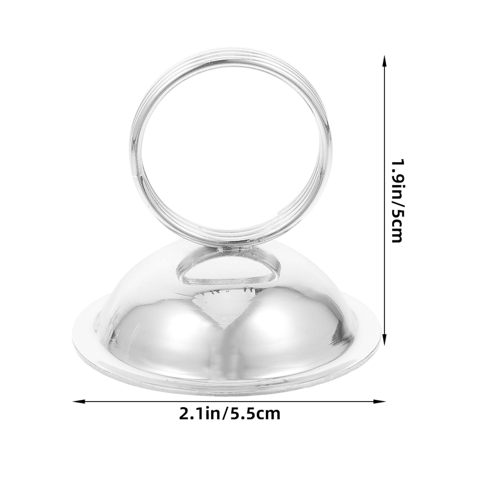Operitacx 10 soportes plateados para números de mesa - Soporte para tarjetas de lugar con anilla - Clips para fotos para mostrador de catering de bodas, para menú de restaurante, decoración de