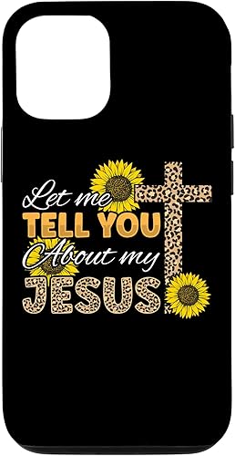 Miniatura 4 de Funda cristiana para iPhone 11 Pro Max Let Me Tell You About My Jesus Leopard Sunflower