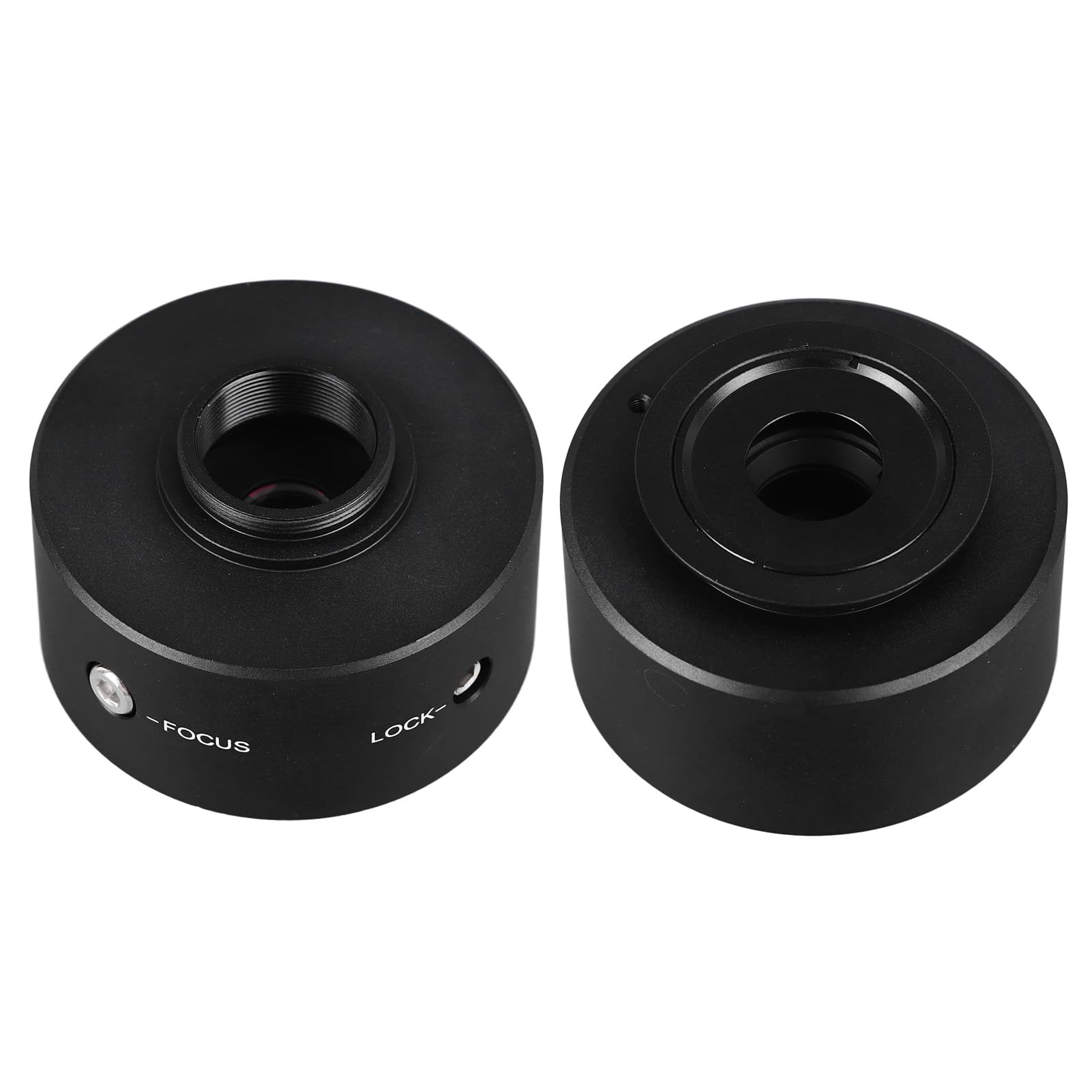 FTVOGUE Adapter do Mocowania C do Mikroskopu Adapter Obiektywu 0,5X Mocowania C Mikroskopu z metalową obudową Biologicznych Mikroskopów Stereoskopowych AX CX BX MX