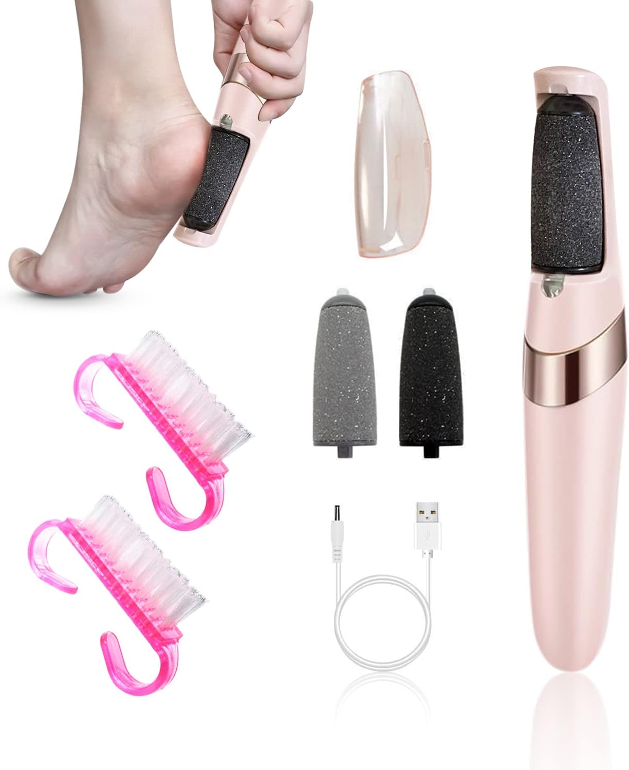 1 Piece Electric Foot Grinder, Automatic Pedicure Tool Rechargeable
