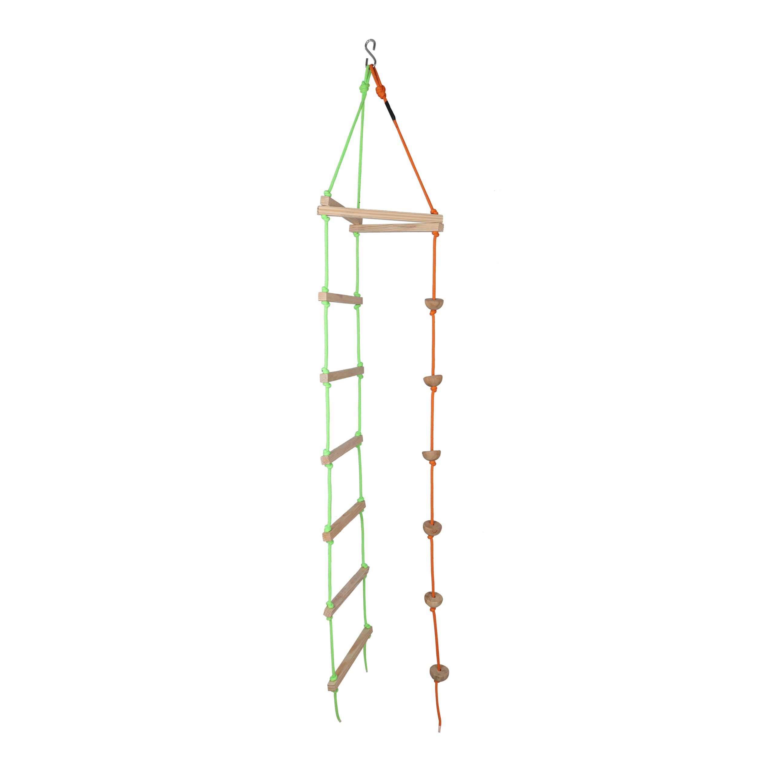 VIXERA Hanging Ladder for Kids, Rope Climbing Ladder Indoor/Outdoor for Kids - Ninja Ladder, Kid Ladder for 4 to 10 Years (G.O)