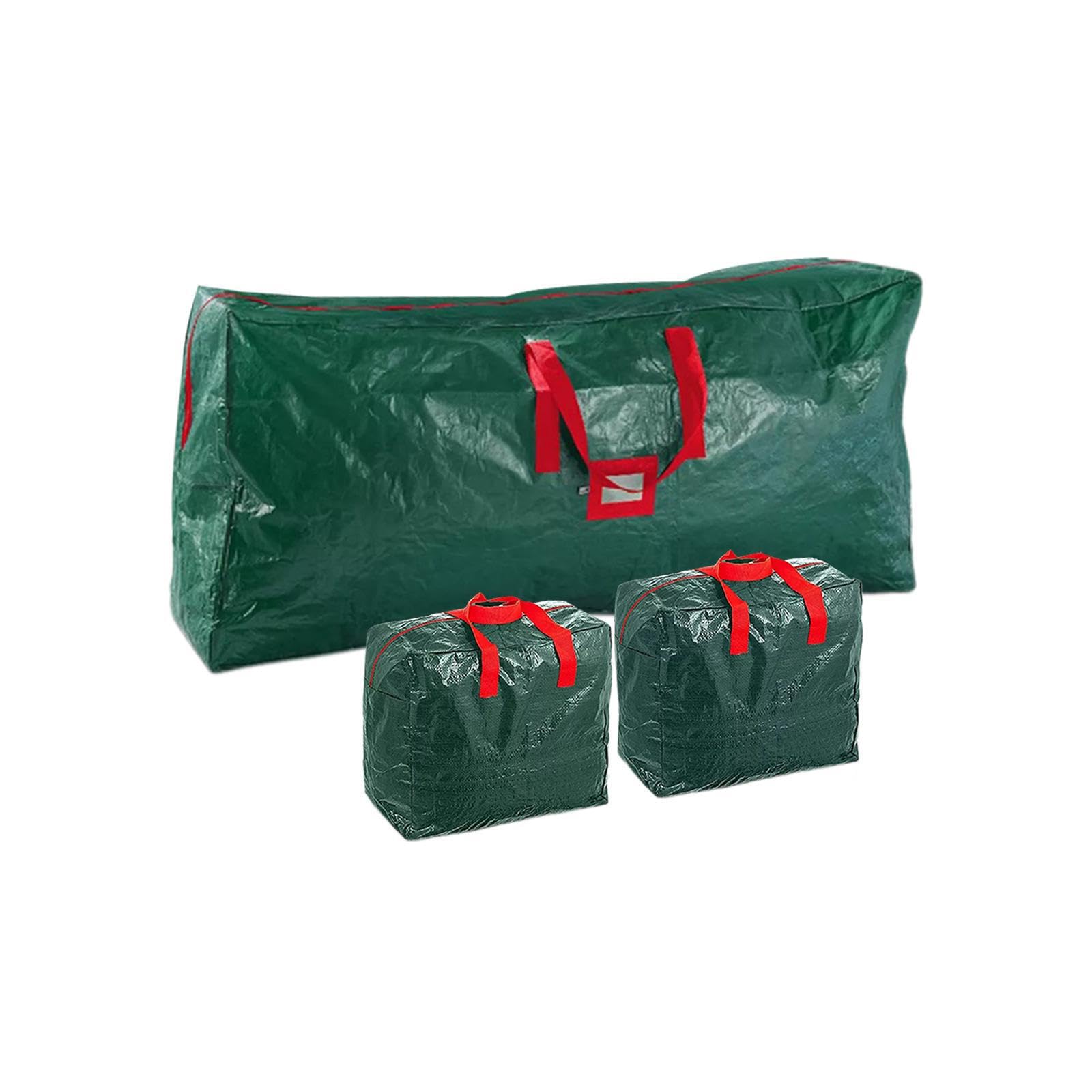 3 pezzi/set contenitore per albero di Natale artificiale, borsa portaoggetti, resistente, con maniglie per il trasporto, impermeabile