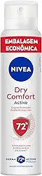 NIVEA Desodorante Antitranspirante Aerossol Dry Comfort 200ml - Proteção eficaz de 48 horas contra suor e mau odor, com 2x mais ativos hidratantes, garantindo axilas secas e saudáveis
