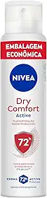 NIVEA Desodorante Antitranspirante Aerossol Dry Comfort 200ml - Proteção eficaz de 48 horas contra suor e mau odor, com 2x mais ativos hidratantes, garantindo axilas secas e saudáveis