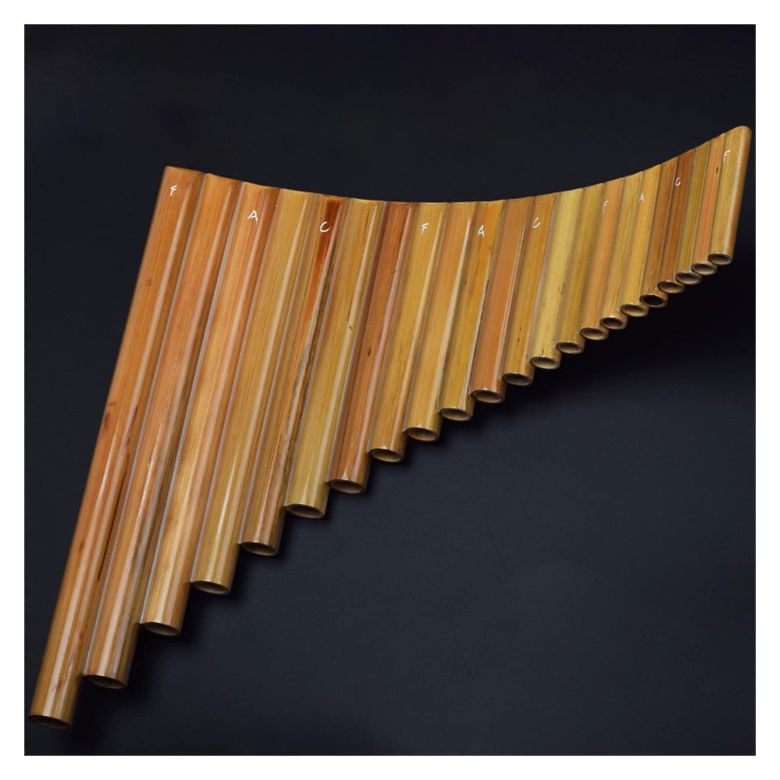 Panflöte Holzblasinstrument Die 22-Rohr-G/F/C-Bitterbambus-Panflöte Ist Für Erwachsene Anfänger Geeignet (Color : F-Tune 22 Tubes)