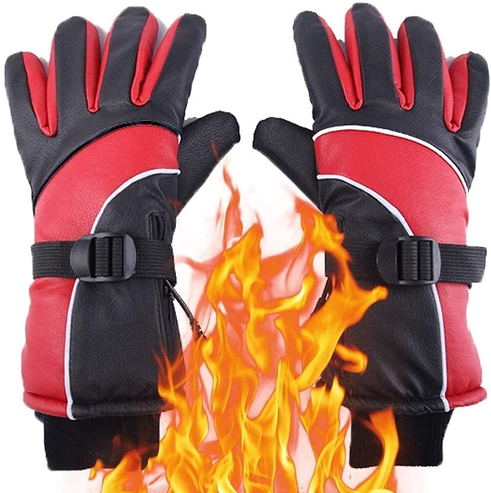 Guantes térmicos Guantes térmicos eléctricos Guantes térmicos Recargables para Hombres y Mujeres, Pantalla táctil Impermeable Control Inteligente de Temperatura hasta 65 °, Calenta