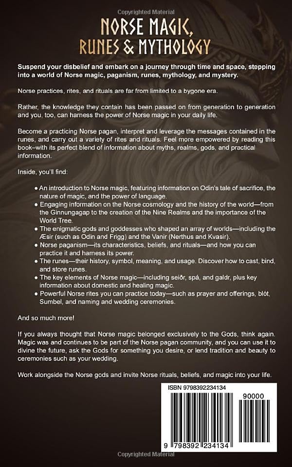 Vista 2 de Norse Magic, Runes & Mythology LEARN THE ARCANE SECRETS OF NORSE PAGANISM, RUNIC MAGIC, AND DEEP DIVE INTO VIKING FOLKLORE OF NORSE GODS, GODDESSES
