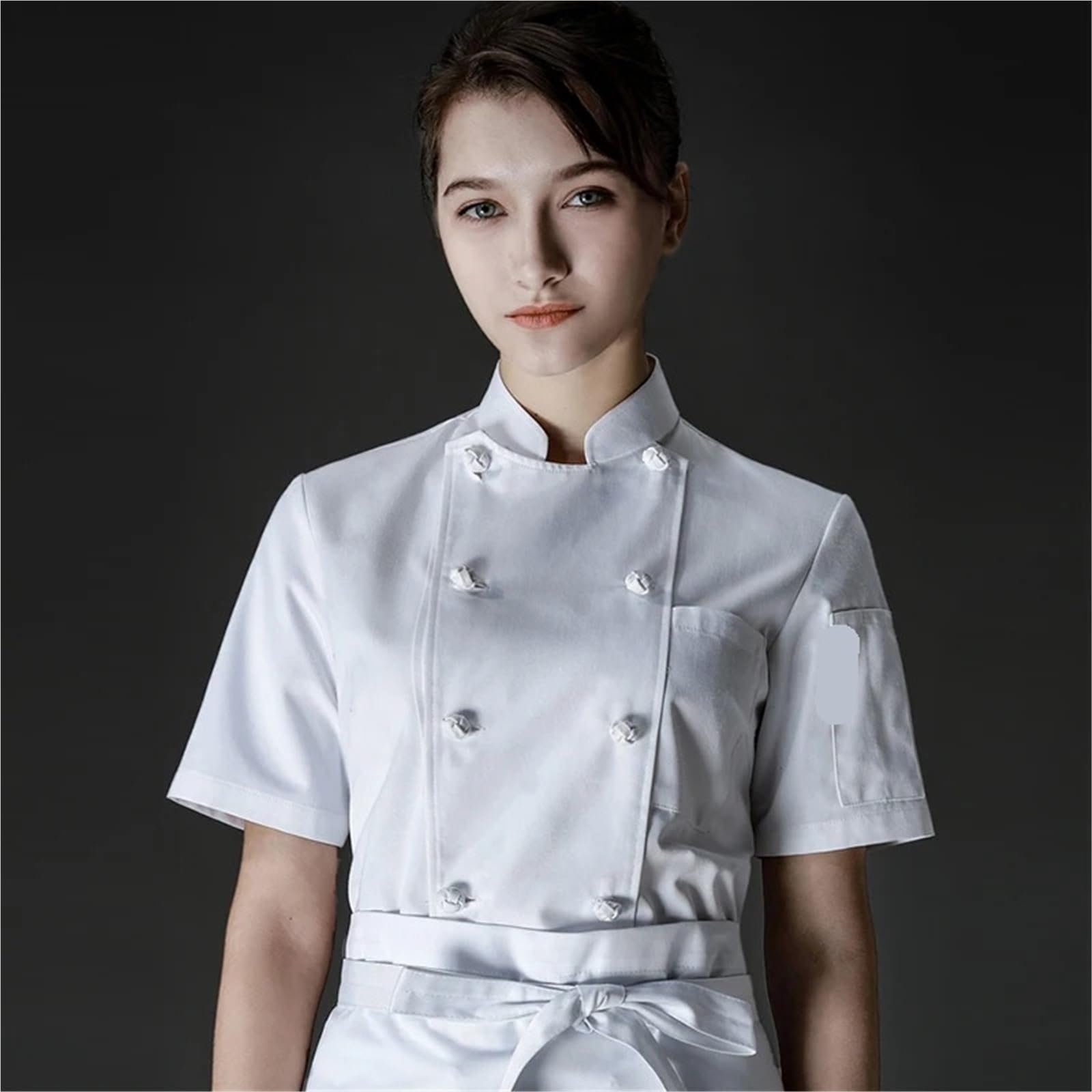 Divisa da Cuoco Giacca da Cuoco Estiva, Giacca da Cuoco Doppiopetto, Abbigliamento da Lavoro for Hotel, ristoranti, panetterie, Uomini, Uniforme Professionale da Cuoco per Chef(XXXL)