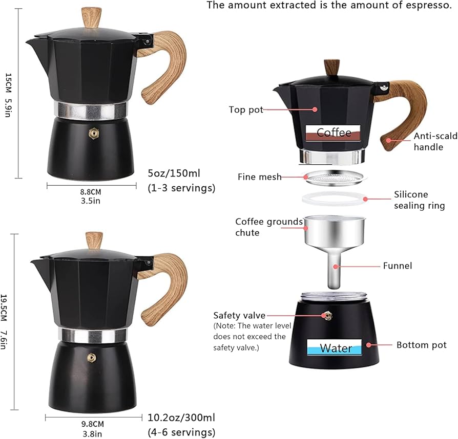 バーベキュー・調理用品 AFTERNOON COFFEE STOVE SET Amazon.com: Moka Pot, Stovetop Espresso Maker Italian Coffee