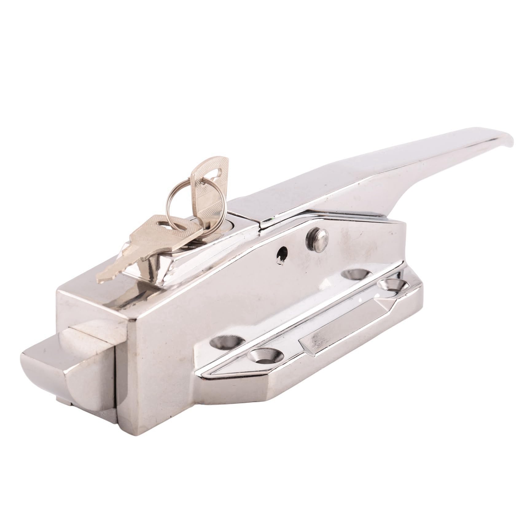 2 x Kit di chiavistello per porta di ghiaccio, set di maniglie di chiavistello di sicurezza con innesto regolabile e sblocco interno e chiavi