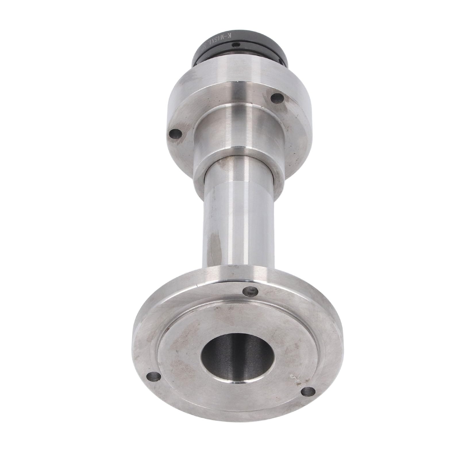 Wakects Wrzeciono Tokarki Nr 45 Stalowe Wrzeciono z Podwójnym Uchwytem 275 Mm Część Zamienna z Dwiema Nakrętkami Blokującymi do Modyfikacji Mini Tokarki do WM 210 MX 210 8x16 220x400 220x600