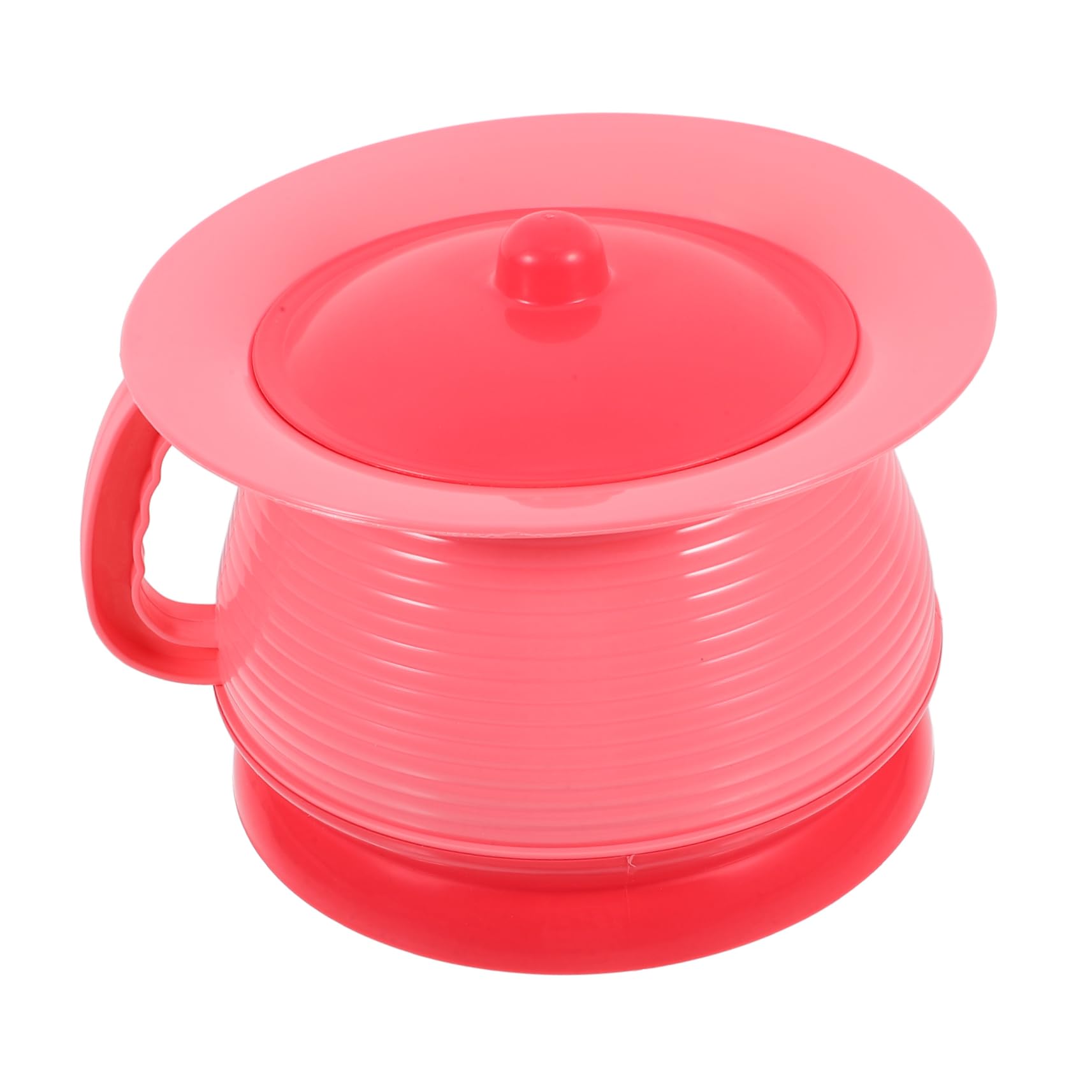 2 Pezzi Toilette per secchio per vasino da viaggio pentola ciotola dell'urina secchio per orinatoio secchio per comò orinali vaso da toilette plastica rosa