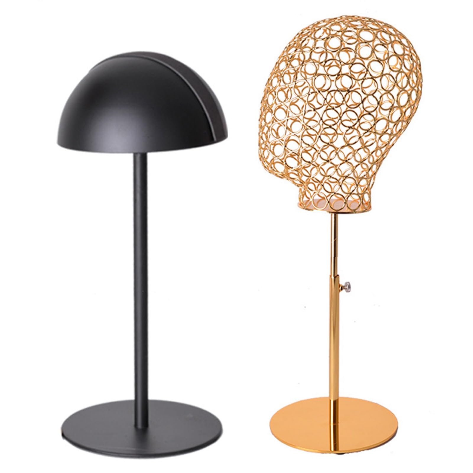 Soporte Expositor de Gorras con Ajuste de Altura, Perchero MetáLico de Acero Inoxidable, para MúLtiples Gorras