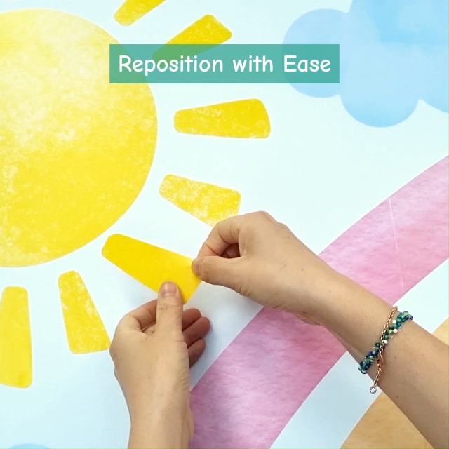 DECOWALL Sticker Vinilo Arcoíris Extra Grande con Texto Positivo miniatura 7