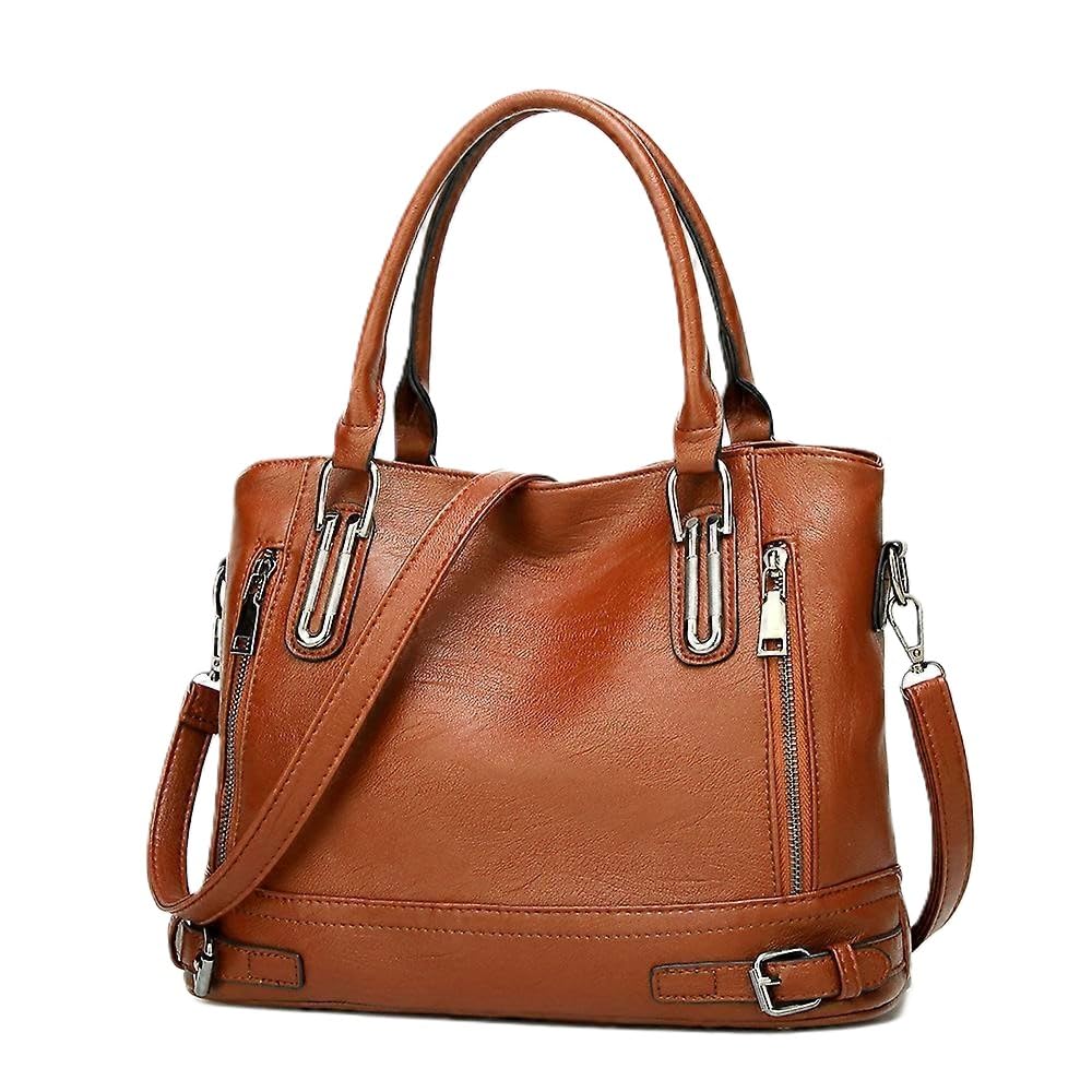 inovera (label) Stylish Faux Leather Handbag for Women and Girls – Ladies' Crossbody Shoulder Sling Bag and with Adjustable Strap (Brown)-picture-16